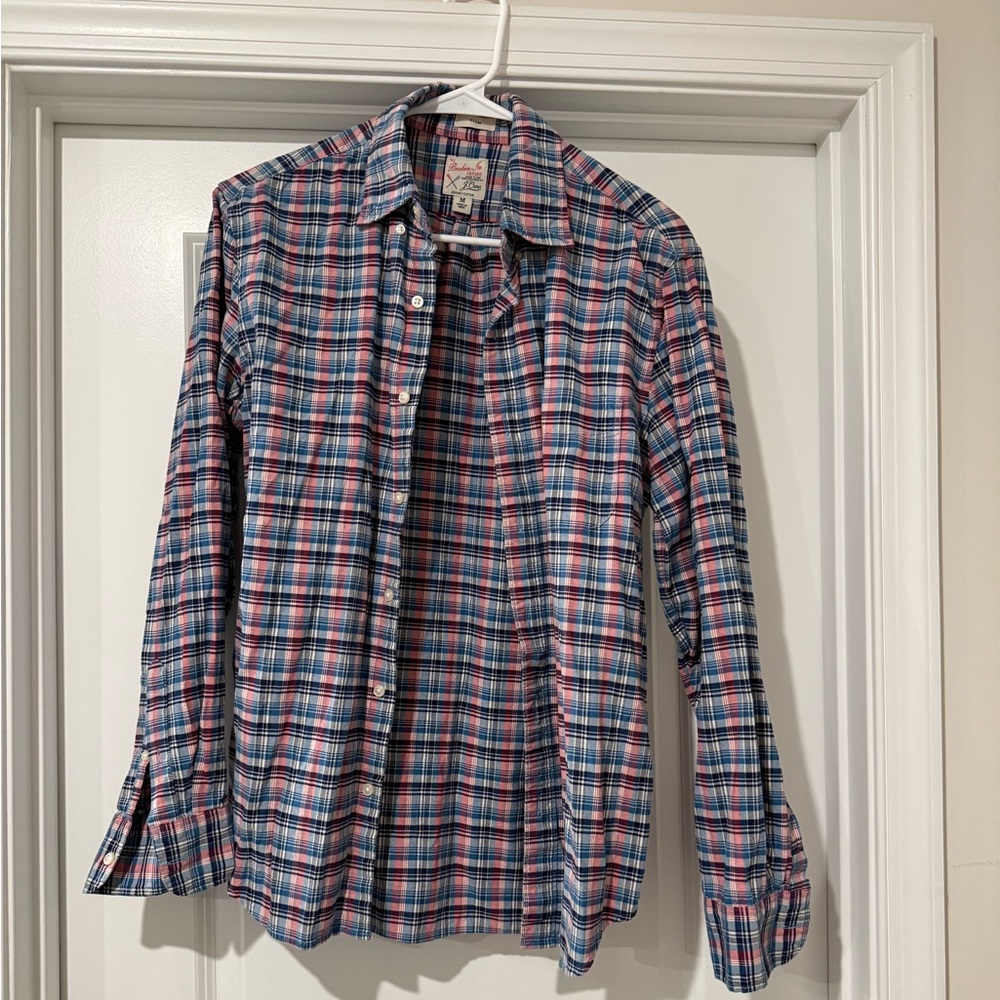 J. Crew Multicolor Plaid Casual Shirt